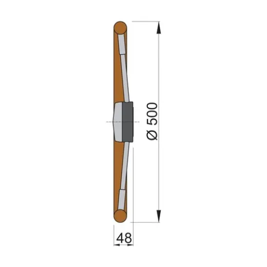 Vetus Steuerrad PRO40P Polyuhretan 50cm