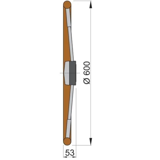 Vetus Steuerrad PRO60T Teakholz 60cm