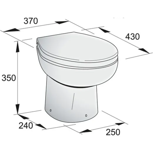 Vetus Toilette TypWCP 24V