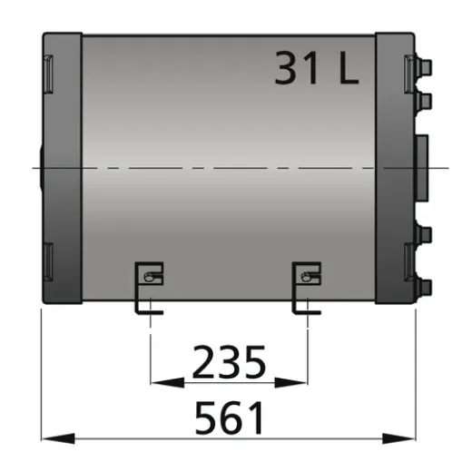 Vetus Warmwasserboiler 31 Ltr. doppelwandig