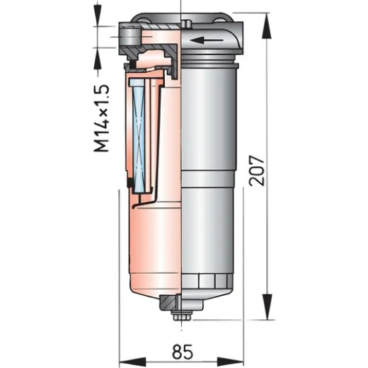 Vetus Wasserabscheider Grobfilter