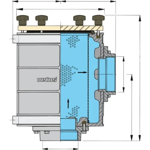 Vetus Wasserfilter 1900 63mm Ø