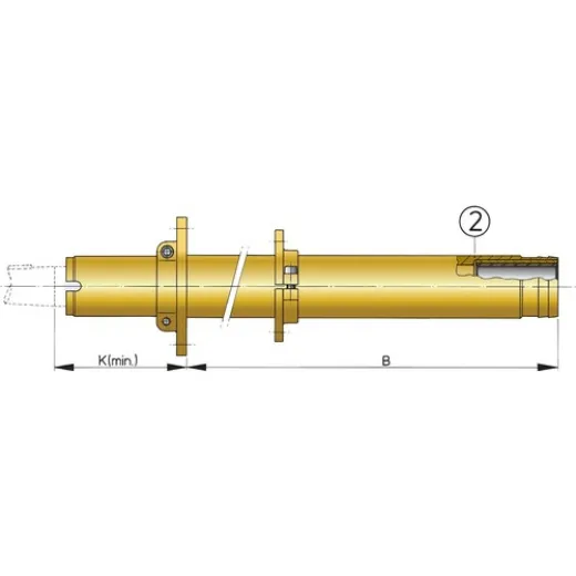 Vetus ZweitesLager für Stevenrohr Ø 30 mm