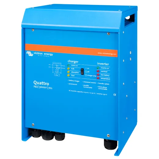 Victron Quattro 24/3000/70-50/50 Wechselrichter 2400 W und Ladegerät 24V