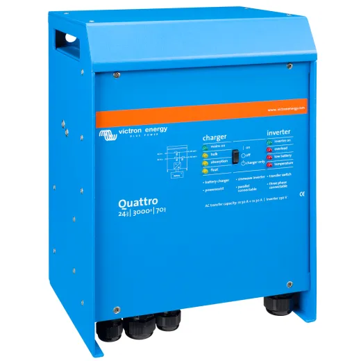 Victron Quattro 24/3000/70-50/50 Wechselrichter 2400 W und Ladegerät 24V