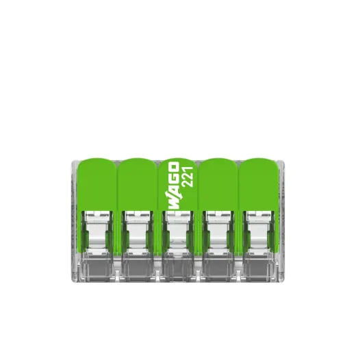 WAGO Verbindungsklemme Green Range flexibel bis 4mm² - 221-425 | 25er Pack