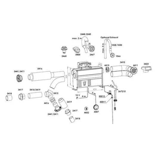 Wallas SPARTAN AIR DieselHeizung 14004500W