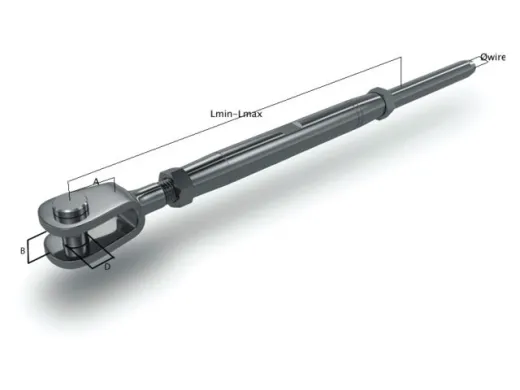 Wantenspanner Gabel-Term M12 6mm