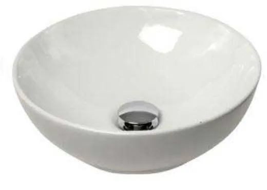 Waschbecken Aufbau - Weiß Ø 410 mm