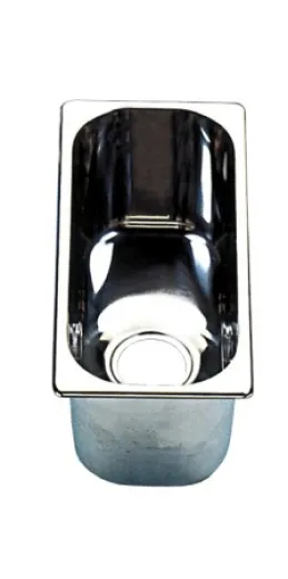 Waschbecken Edelstahl eckig 30x33x20cm