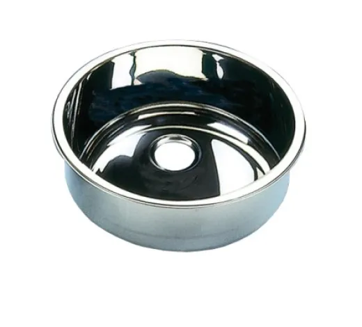 Waschbecken Edelstahl zylindrisch 260mm x 180mmT