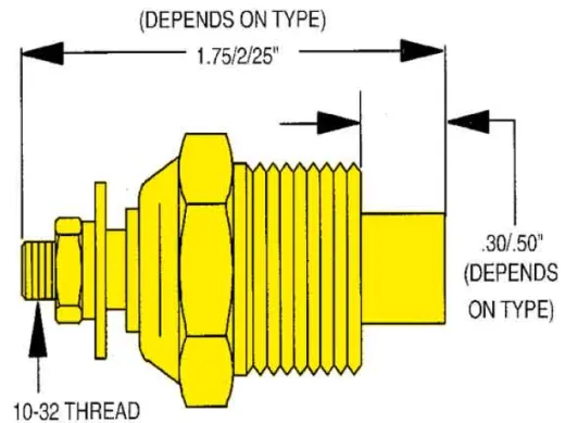 Wassertemperaturgeber Single Station, 1/4 Npt (Sw: 240-33 Ohm) (120-240°F/50-115°C)