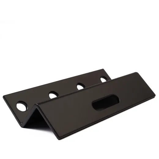 WATTSTUNDE® 100 mm Aluminium Z-Winkel HSZ100 schwarz Halterung
