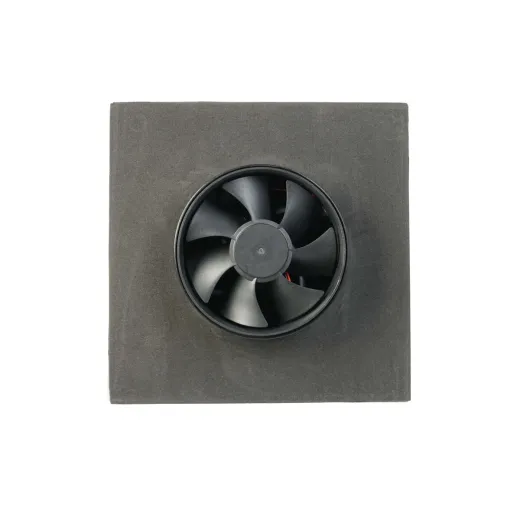 WATTSTUNDE® AERO Solarlüfter eckig, schwarz