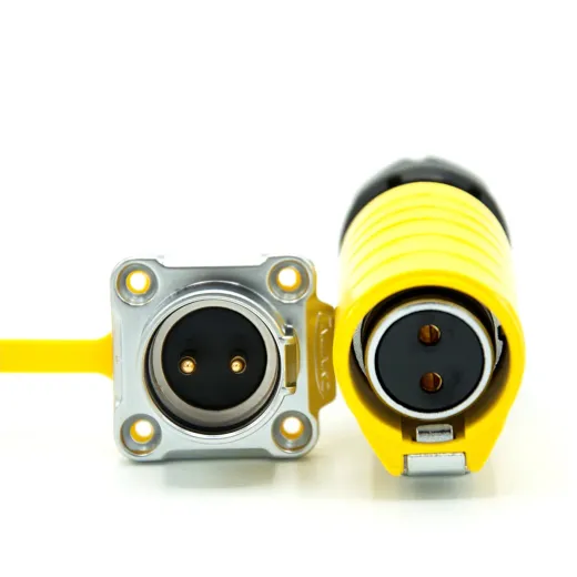 WATTSTUNDE® Außenanschluss Stecker/Buchse GELB