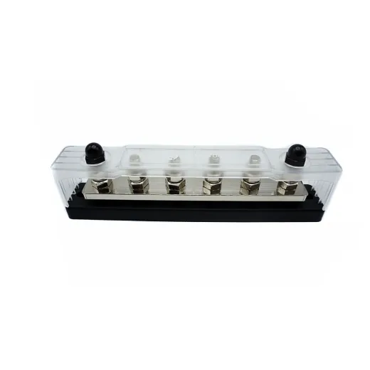 WATTSTUNDE® Busbar 6xM8 150 A / 70 V schwarz