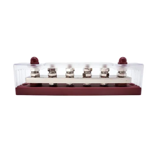 WATTSTUNDE® Busbar 6xM8 450 A / 70 V rot