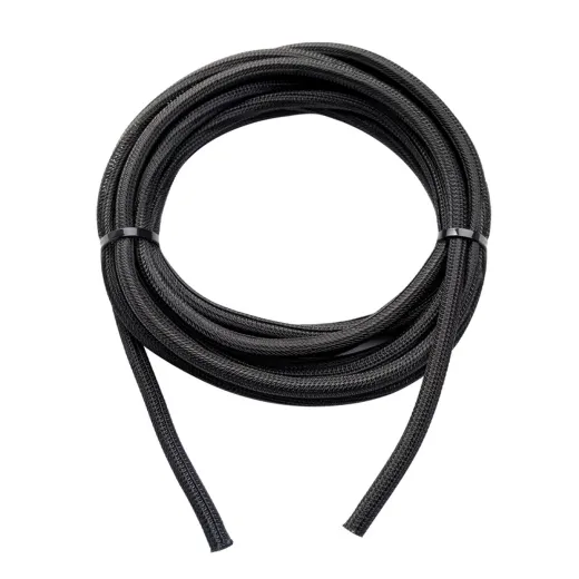 WATTSTUNDE® Geflechtsschlauch offen 6 mm schwarz 5 Meter