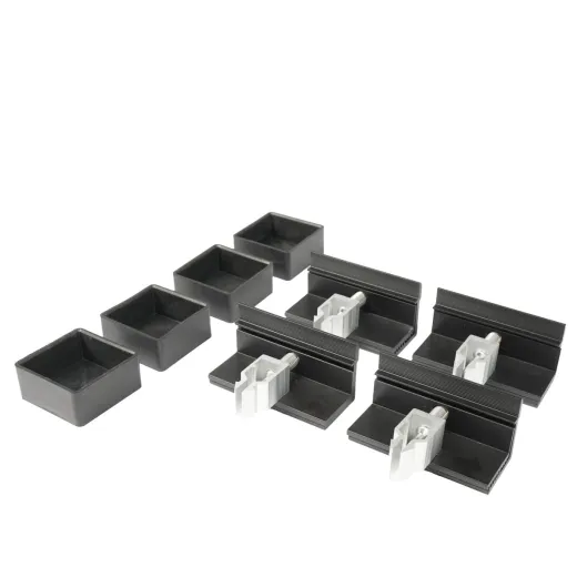 WATTSTUNDE® Hausdachhalterung Endklemmen + Kappen