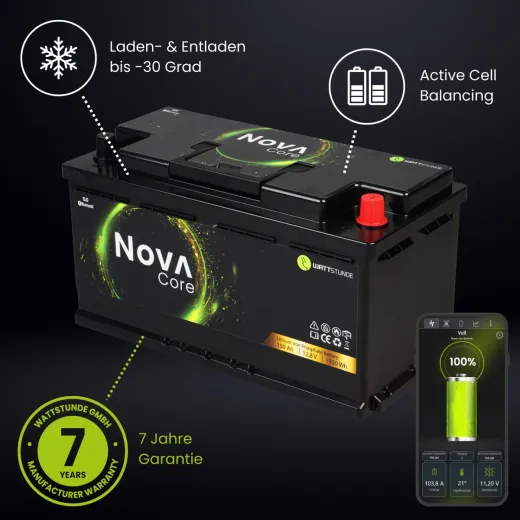WATTSTUNDE® NOVA Core 150 Ah Batterie LiFePO4