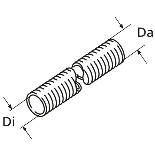 Webasto Flex Waermeschutzrohr D28, L=324 Glasfase