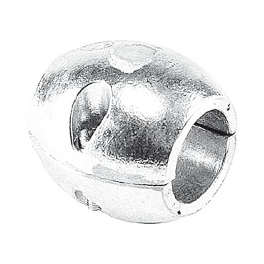 Wellen-Anode Kugelform Aluminium 35mm