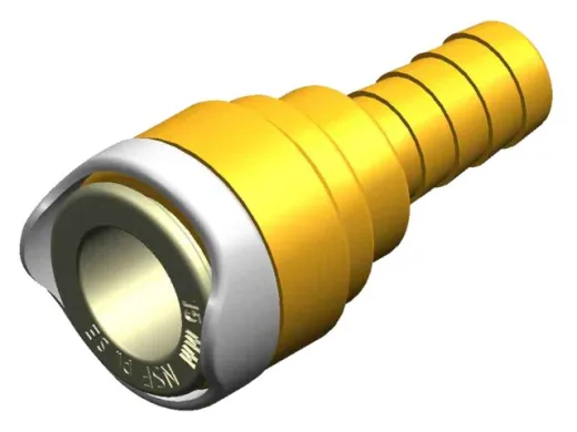 Whale WX1544 1⁄2 Schlauchverbinder (Messing)