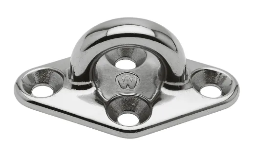 WICHARD Decksplatte, rautenförmig D6 Auge 22,0mm