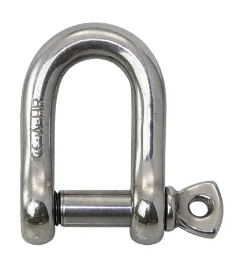 WICHARD-Schäkel mit HR-Bolzen D-Form KURZ 16mm