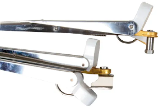 Wischerarme Doppelt Modell 'Charly', Verstellbar L=500-600mm