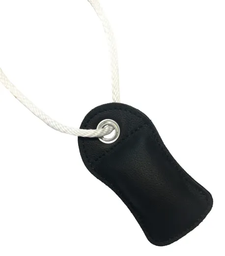 Wurfleinensack Leder schwarz
