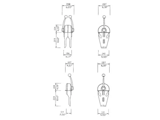 X55 Kugelknopf silber B103 104