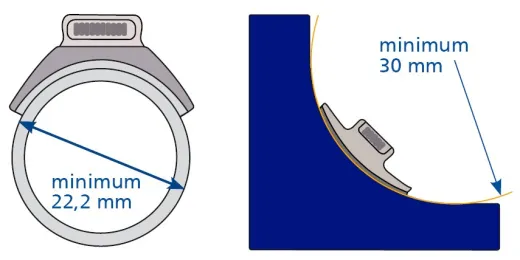 YKK SNAD Flex Kunststoffknopf Unterteil 25mm schw.
