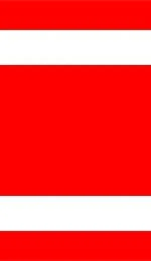 Zierband 44mm x 10m rot 3 Streifen