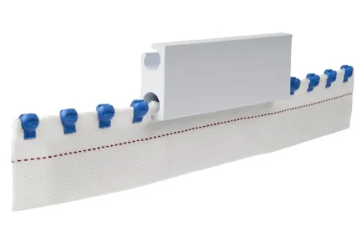 Zip-Keder Perlenkette 9mmØ 37mm PVC Fahne