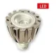 Allpa Mr11 Led-Ersatzlampe, Aluminiumgehäuse, Ø25mm, L=38mm, 1x1w, 12v, High-Power Led
