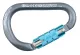 Alu-Karabiner HMS TWIST LOCK grau/weiß/azur