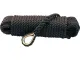 Ankerleine PP 3-fach geschlagen mit Niro-Kausche schwarz 10mm 20m