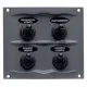 BEP Schalttafel DC Wasserdicht 4xOn/Off, graphit