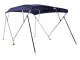 Bimini Top Deluxe 4-Arm 240x246-260x137cm navy-blau
