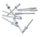 Blindniete mit Flachrundkopf Ni-Cu/Stahl 6,4x13mm 100St.