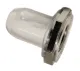 Clear Button Boot, Low Amp Panel Mount P