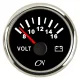 CN-Instrument Voltmeter 12V schwarz/chrom