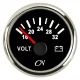 CN-Instrument Voltmeter 24V schwarz/chrom