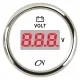 CN-Instrument Voltmeter DIGITAL weiß/chrom