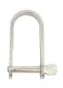 D-Schäkel Flachmaterial Bolzen M6 2St.Pack