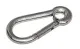 Edelst.-Karabinerhaken mit Auge 50x 5mm
