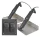 Elektrisches Trimmklappensystem, 9"X12", 12v (Boot 16'-26'/5-7,5m)