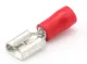 Fachstecker unisoliert (6.3 x 0.8 mm, rot, 100)
