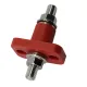Feed Through Terminal, Red, M10 (3/8"),